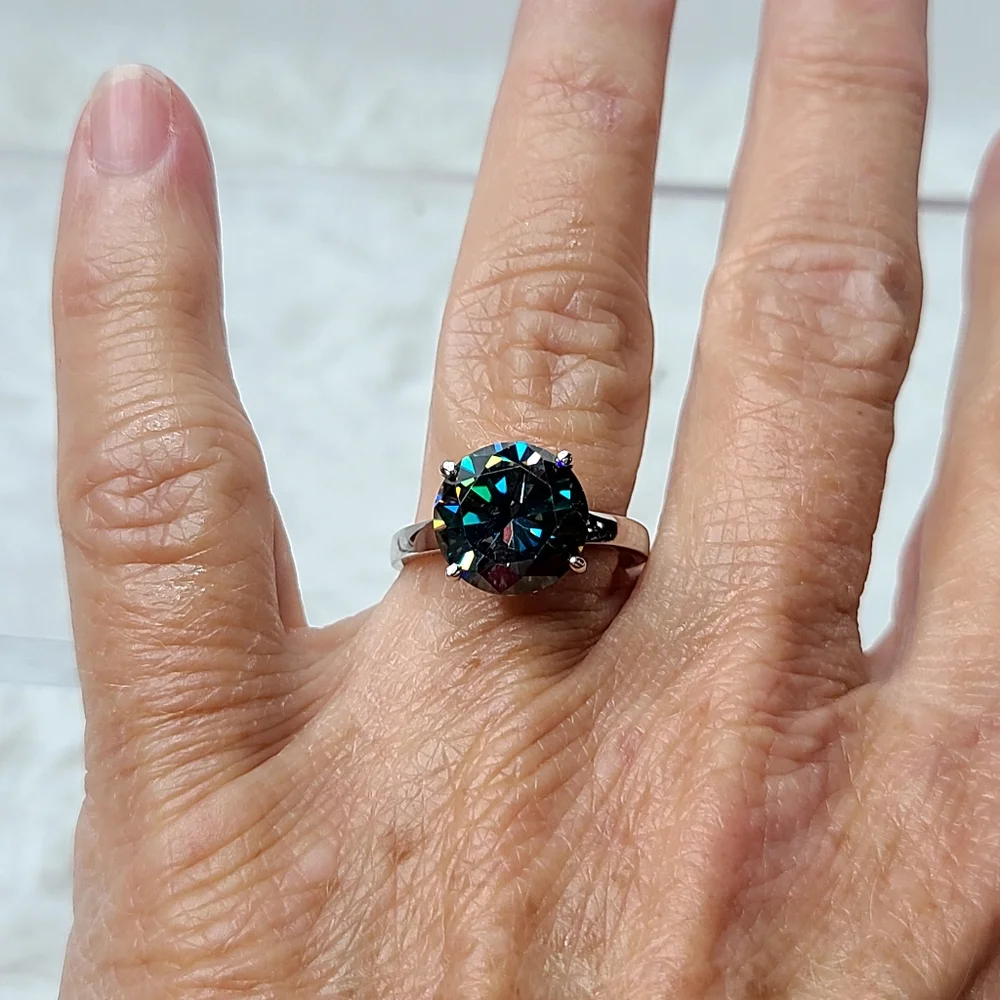 Moissanite 5+ Carat Solitare Ring